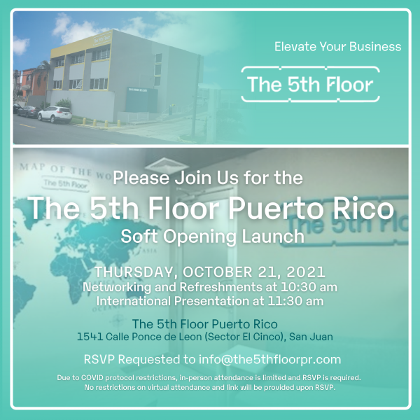 The 5th Floor Global Co-Working Space is Expanding to San Juan, Puerto Rico